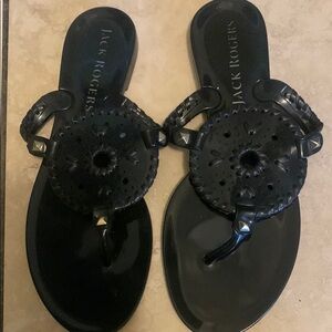 Jack Rogers Black Sandals